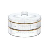 Hokori 2-tier 4- compartment Round Lunar New Year Candy Вох