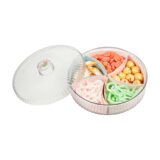 Hokori 5-compartment Round Lunar New Year Candy Box
