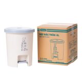 Hokori Round Step-On Dustbin 6L
