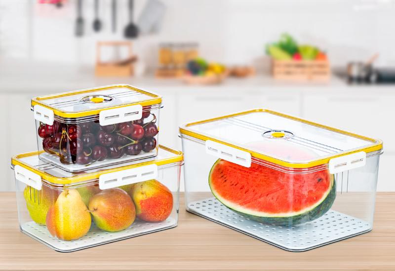 Set 3 of Hokori rectangular food containers Set 3 of Hokori rectangular food containers