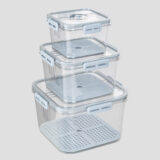 Set of 3 Hokori square food containers